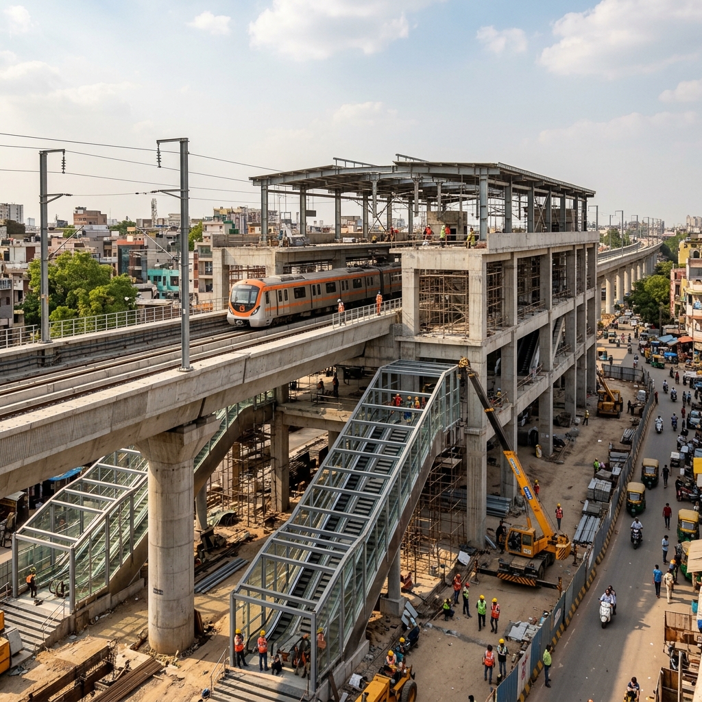 Patna Metro's First Interchange Station Almost Ready — Will Change City Travel by August 2026