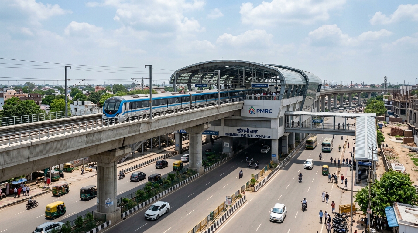 खेमनीचक मेट्रो इंटरचेंज: दोनों Corridors का संगम, दिसंबर 2026 से शुरू