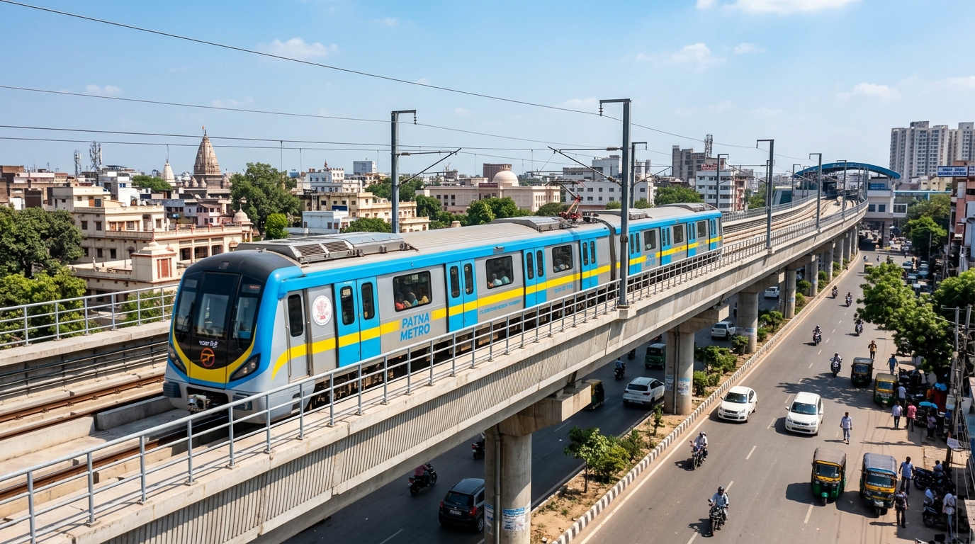 पटना मेट्रो के 1 साल पूरे: 3.37 लाख यात्री, ISBT से मलाही पकड़ी तक सफर — दिसंबर में खुलेगा खेमनीचक